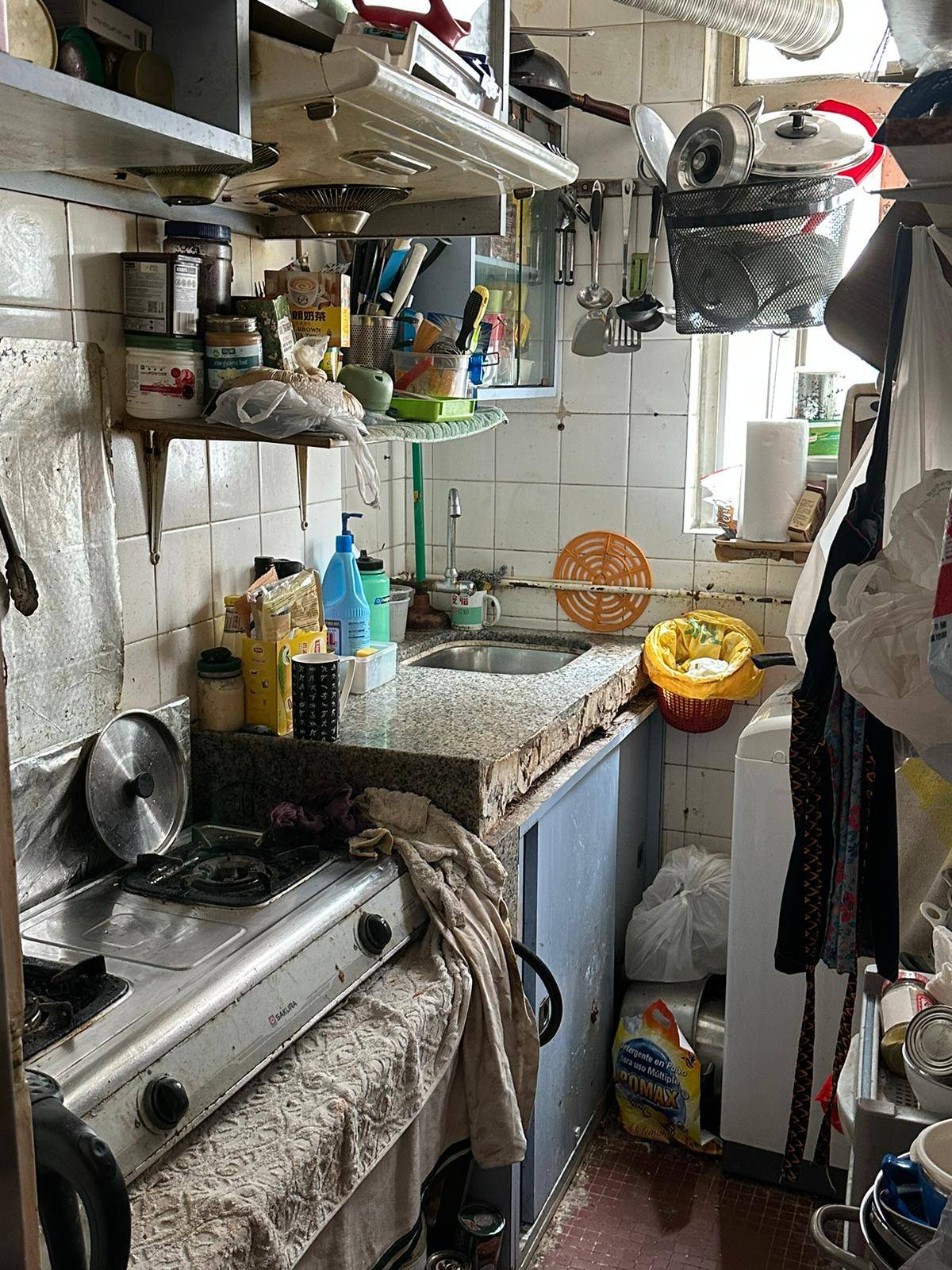 Living conditions of refugees in Hong Kong are often cramped and unsafe.